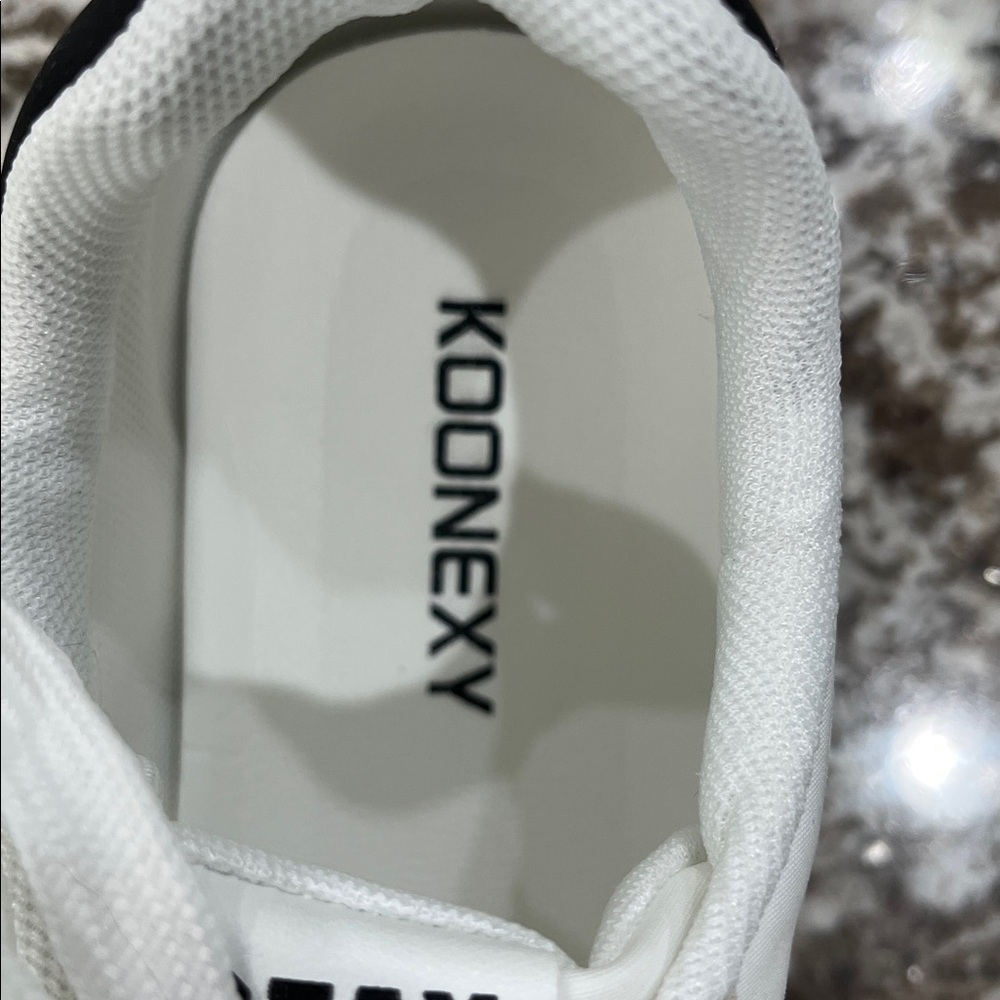 Women's White and Black Sneakers, New Without Tags - Picture 7 of 8